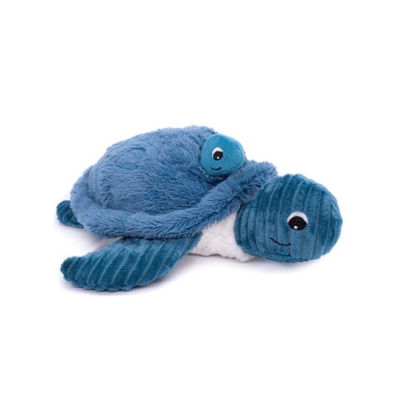 Les déglingos - les ptipotos - sauvenou tortue bleu - peluche 30 cm 